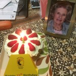 AGM cake and Ruby Ginbey (patron)